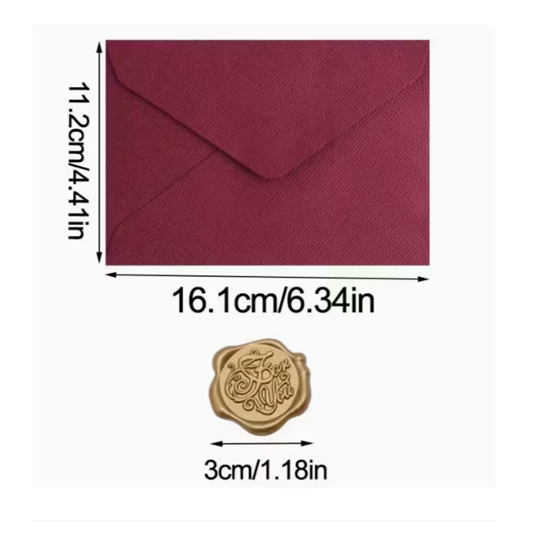 Elegant Gift Envelope Card – Red (Uncustomised) - Image 2